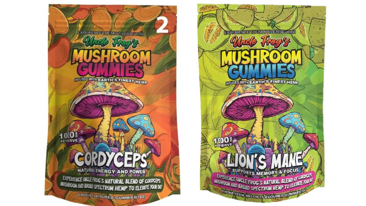 Uncle Frog's mushroom gummies cordyceps and lion's mane have been recalled. Picture supplied