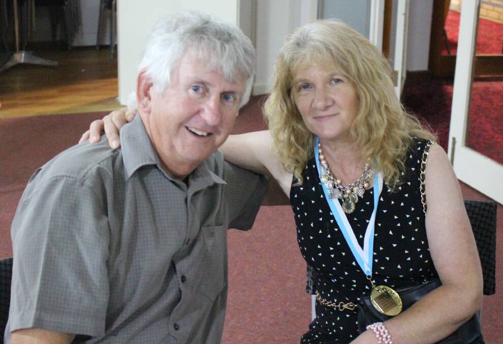 BOWLS BUDDIES: Roger and Colleen Goode at 2018 presentation night for the Ex-Services Club bowls. Australia Day bowls and barbecue is on Monday, January 28, 1pm start.  All welcome. Picture: Contributed