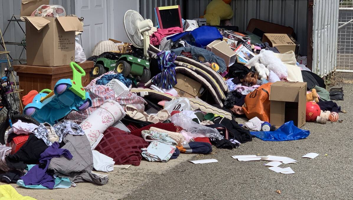 The mess left behind as offenders ransack charity shop donations 