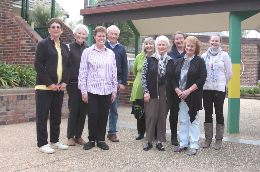 Committee members (from left) Ruth O'Dwyer, Sharon Cronin, Elaine Cooper, Cathy Grove, Marg Somers, Barry Cant, Leonie Stevenson (principal), Leanne Craw, Natalie Dean.