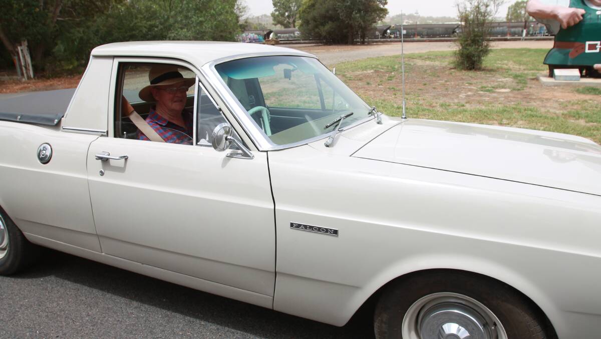Chris O'Brine travelled from Ballarat in his 1967 Ford Falcon ute.