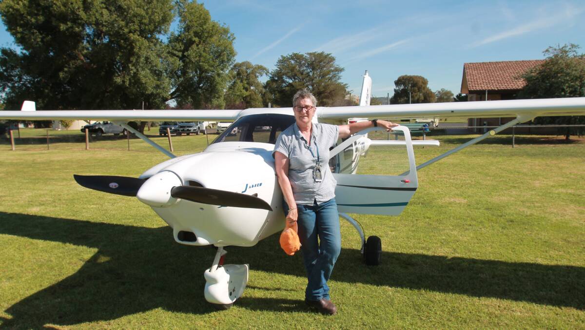 Australian made: Louise Humble, accompanying the "Sea Bear" from Cloncurry to Adelaide, with her 230 Jabiru. The Jabiru has been made in Bundaberg for 30 years, with more than 2000 sold overseas.