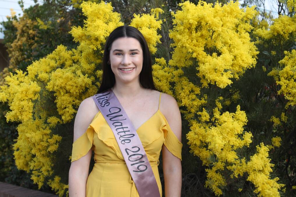 Community-minded: Sarah Stephens, The Herald's Miss Wattle 2019, played in CADAS Kids productions and has helped in community events. 