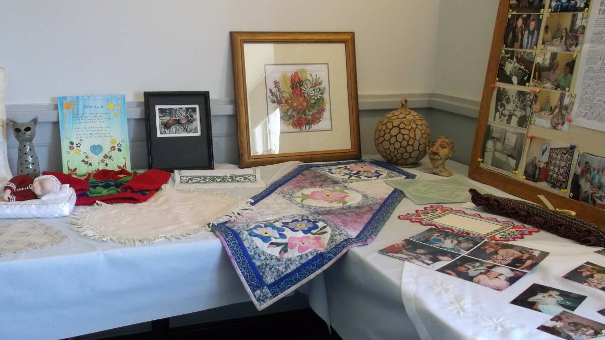 WORTH A LOOK: Some of the items created by members of the Cootamundra Art and Craft Centre in Hovell Street have been made using locally spun wool. 
