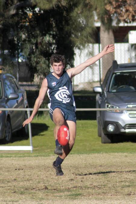 YOUNG GUNS: Blake Basham will be among the young Blues to take to the field to play Belconnen in the grand final on Saturday. Photo: KELLY MANWARING
